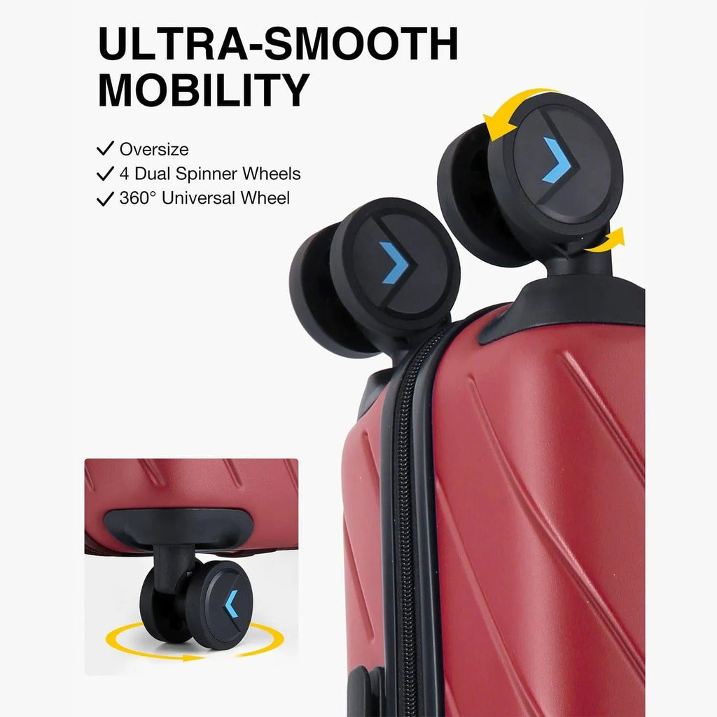 Daren 16-20 Inch Lightweight Hardside Carry-On Suitcase