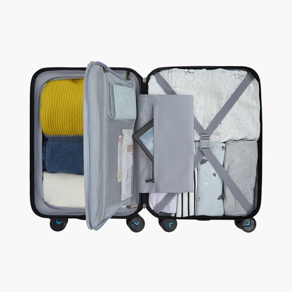 Globetrotter 20" Hardside Rolling Carry-on Stylish Suitcase