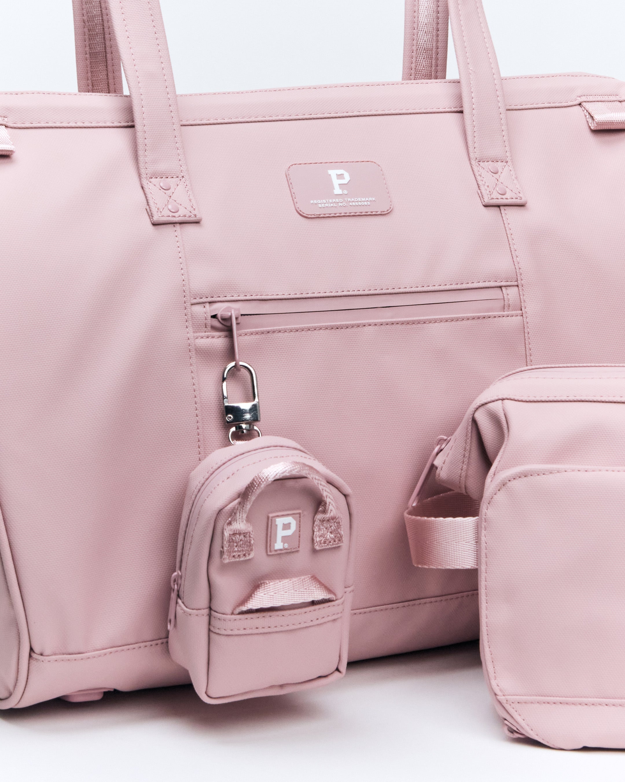 Cascade Bag Charm - Blush