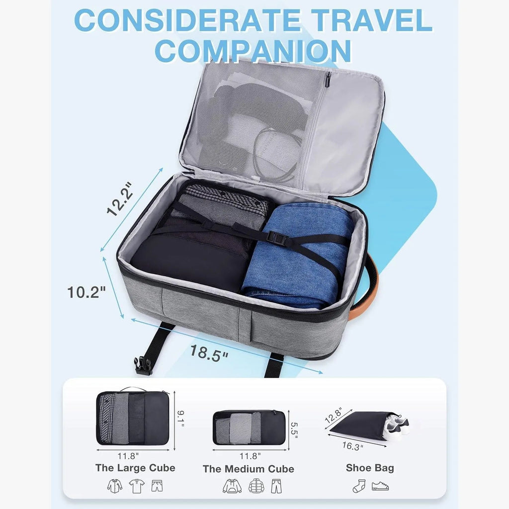 Falco 40L Expandable Airline Approved Carry On Travel Backpack