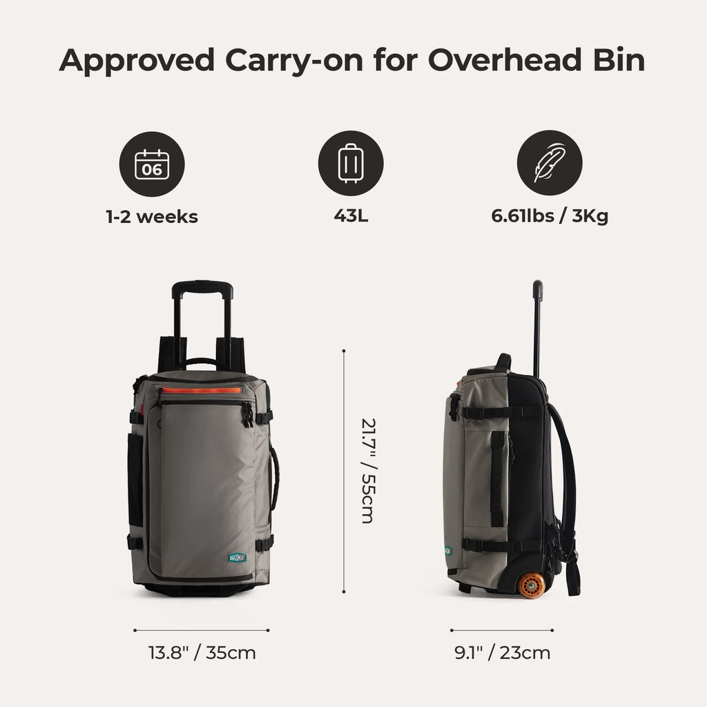 Blast 43L Roller Backpack