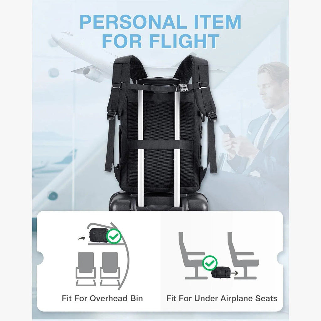 Falco 40L Expandable Airline Approved Carry On Travel Backpack