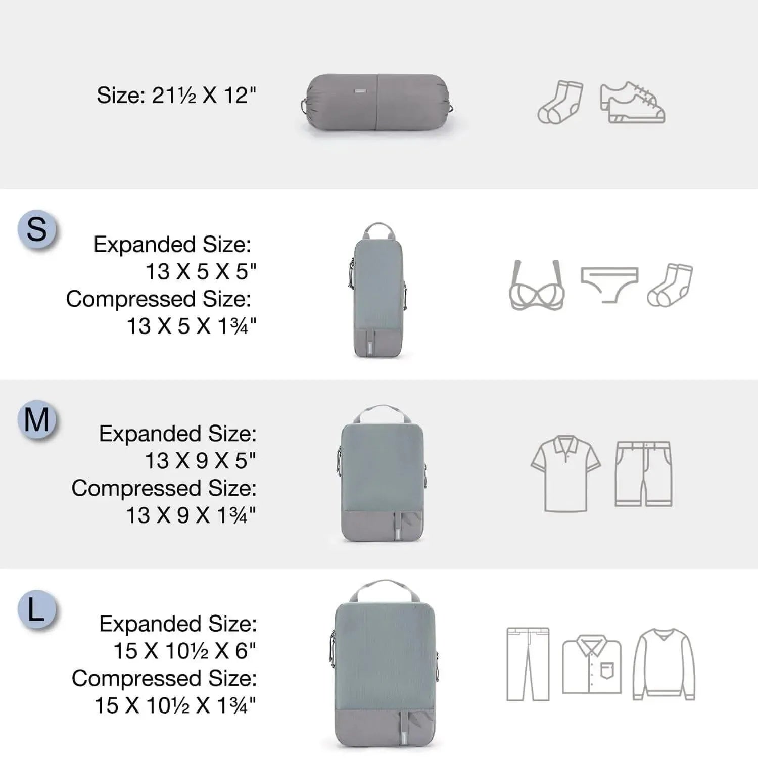 Compression Packing Cubes