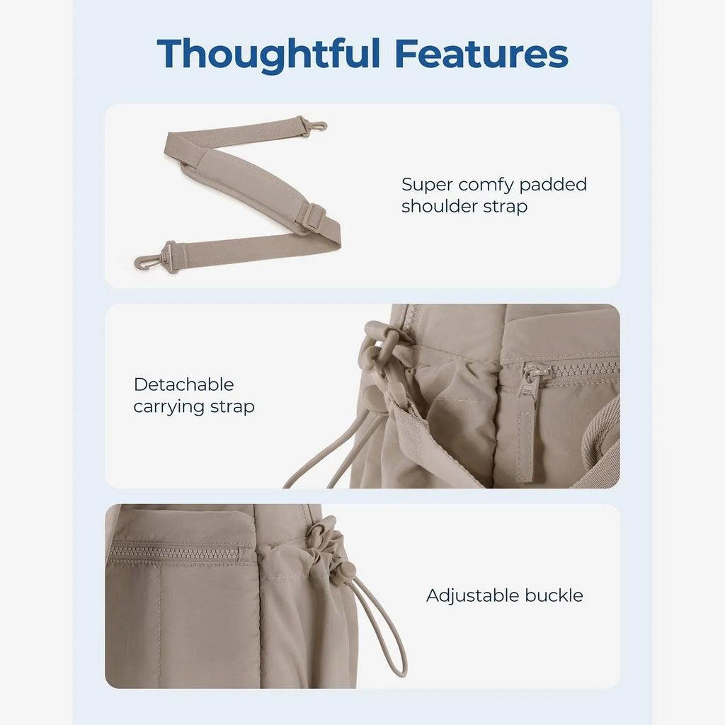 Puffy Water-Resistant Gym & Travel Duffle Bag