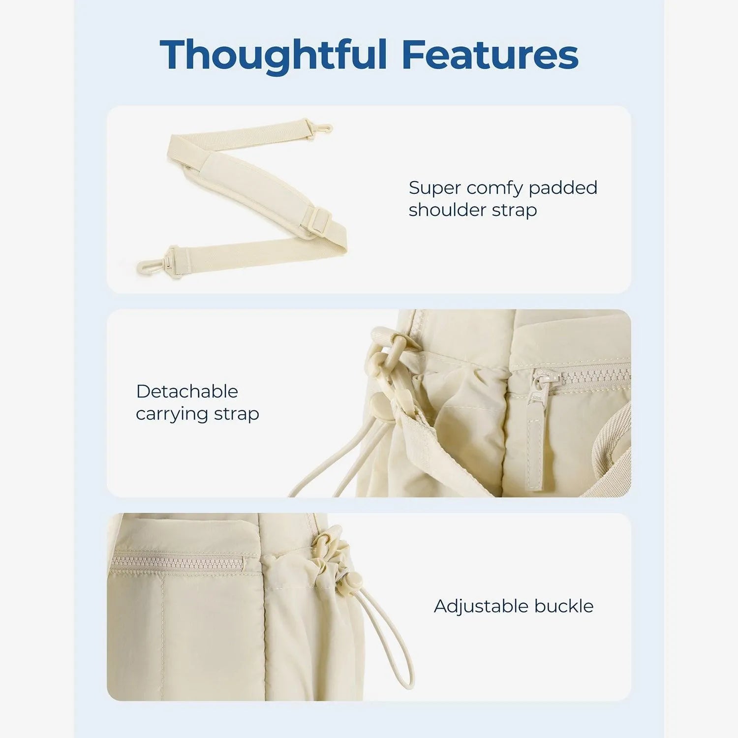 Puffy Water-Resistant Gym & Travel Duffle Bag