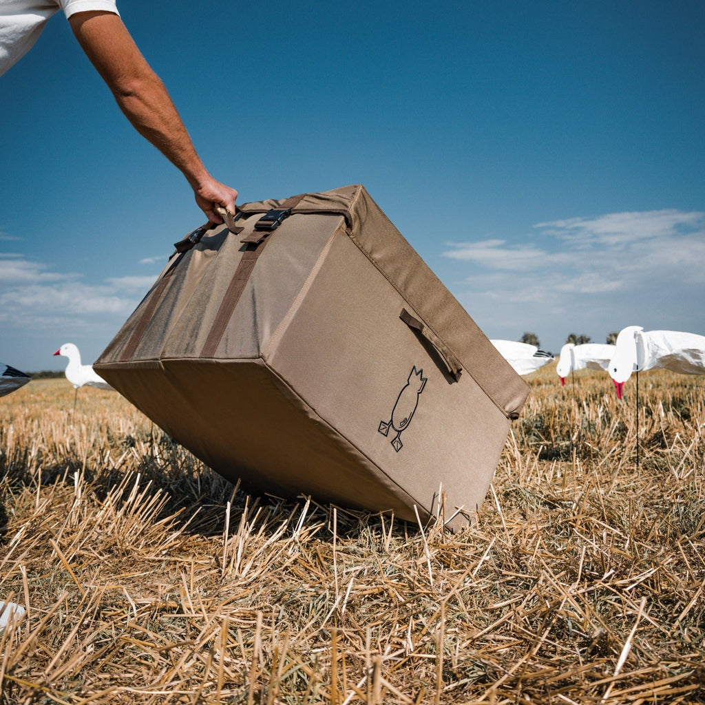 Dive Bomb Cube Sock Bag: Durable & Compact Storage for Waterfowl Decoy Socks