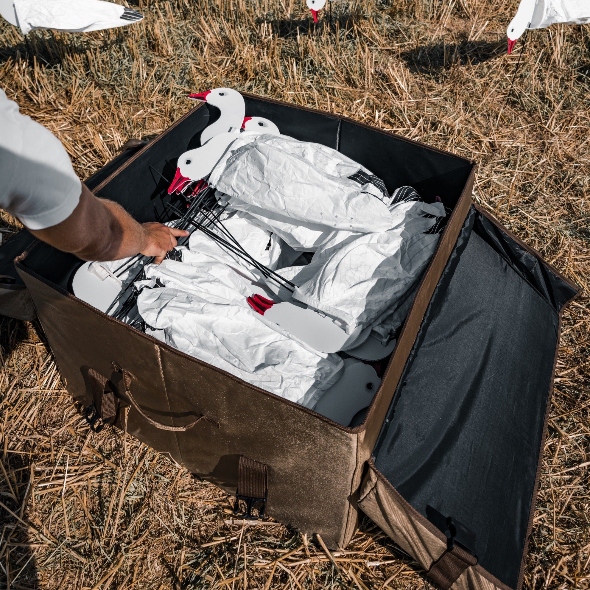 Dive Bomb Cube Sock Bag: Durable & Compact Storage for Waterfowl Decoy Socks