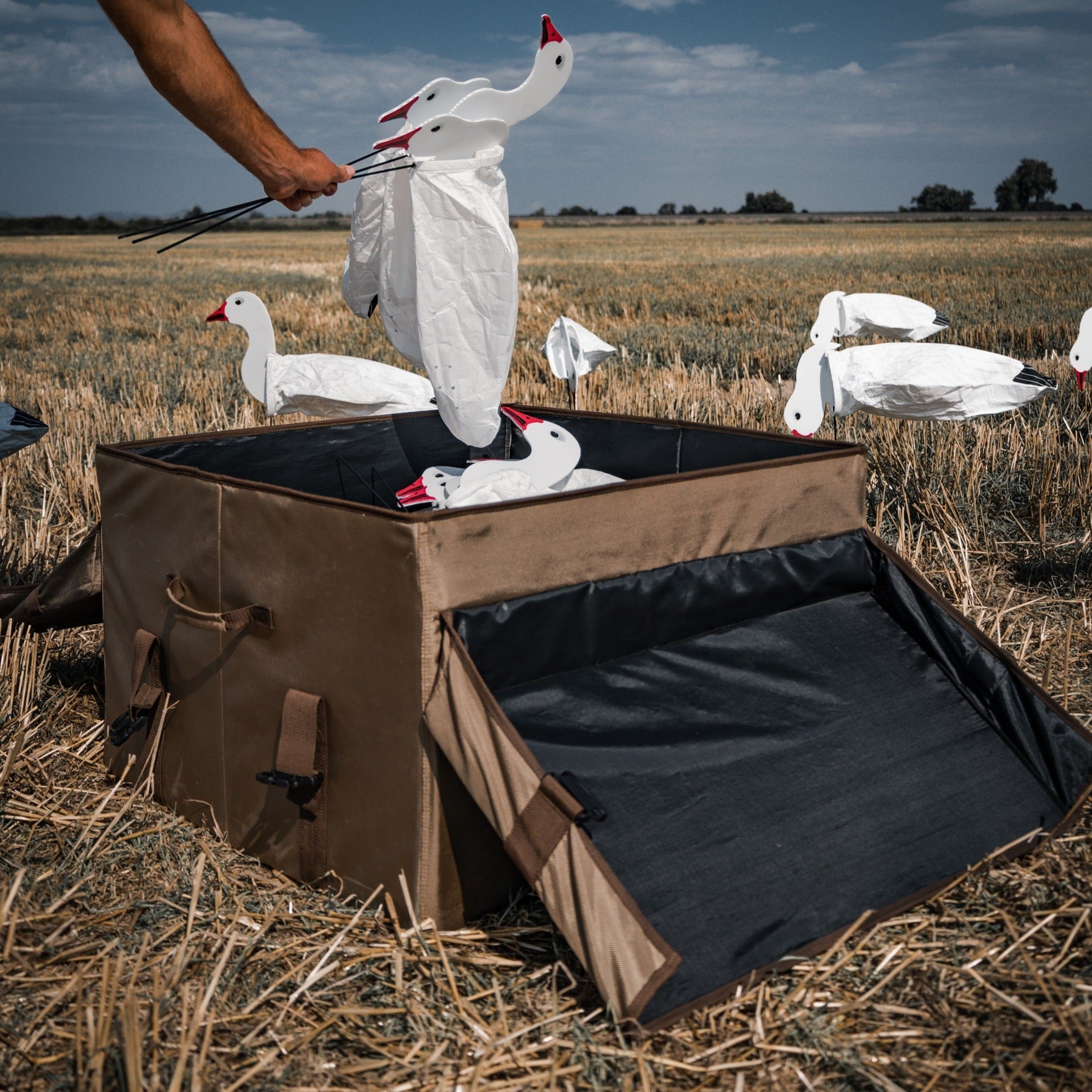 Dive Bomb Cube Sock Bag: Durable & Compact Storage for Waterfowl Decoy Socks