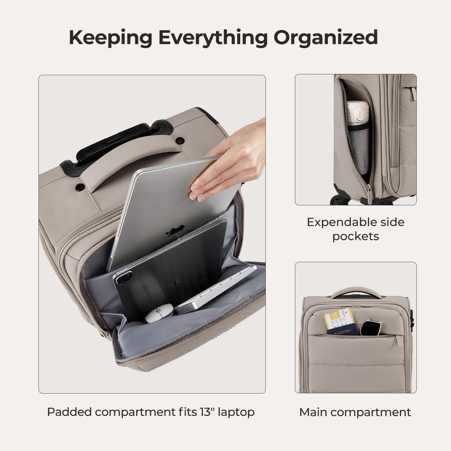 Bagsmart 16" Personal Item Carry on Luggage