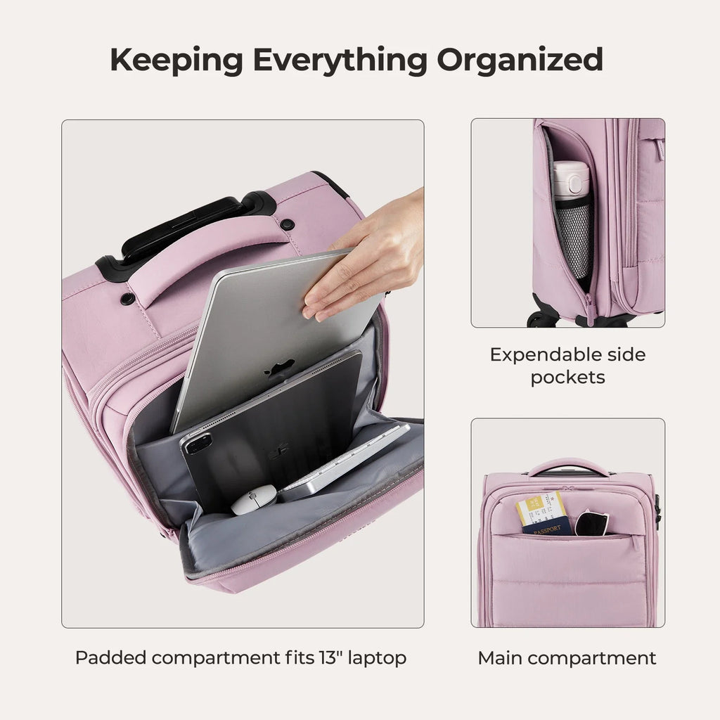 Bagsmart 16" Personal Item Carry on Luggage