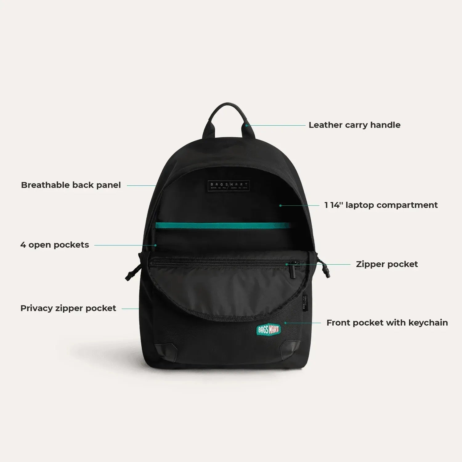 Cordura® Campus Backpack with Laptop Sleeve