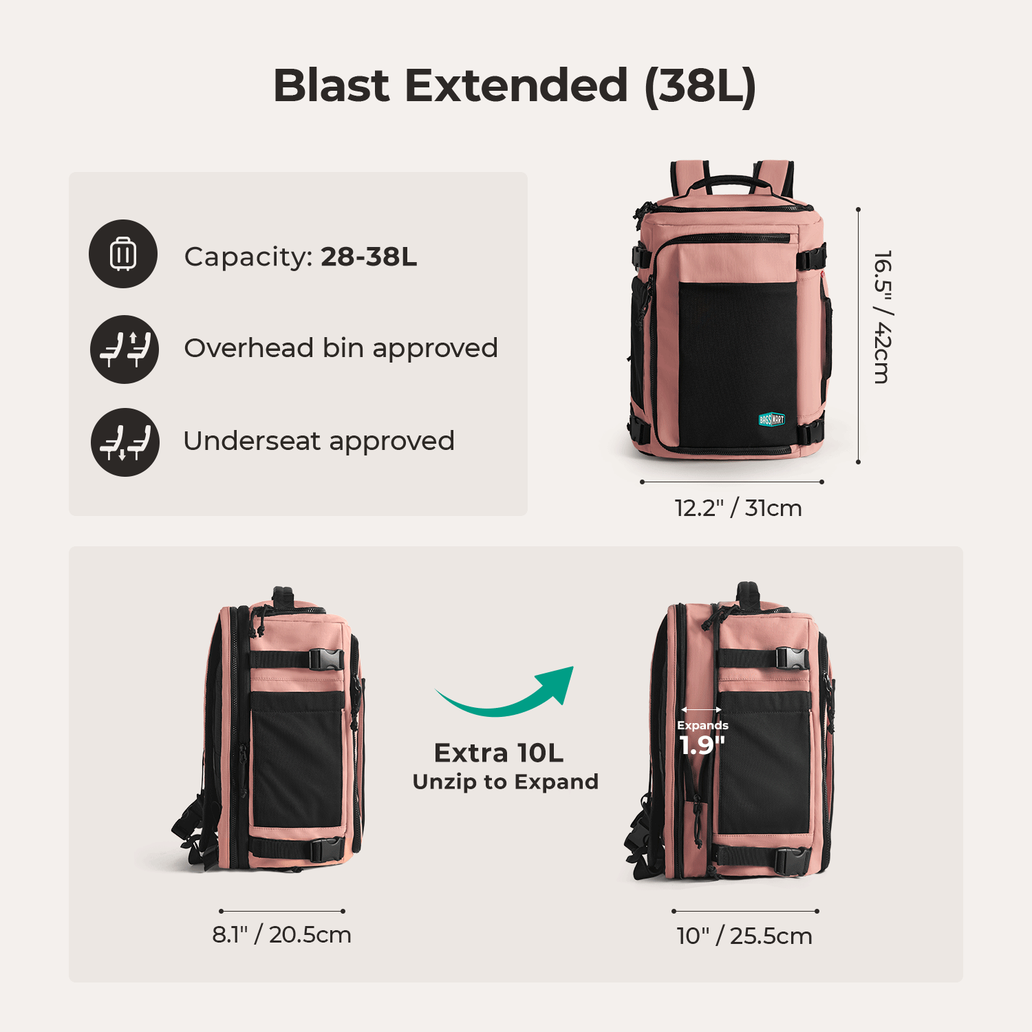 Blast Mesh Travel Backpack