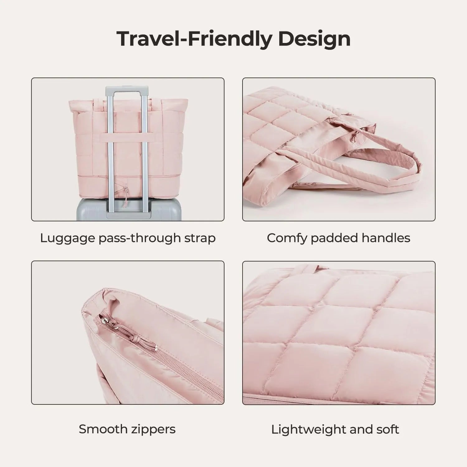 Bubble 22L-28L Expandable Puffer Travel Tote Bag