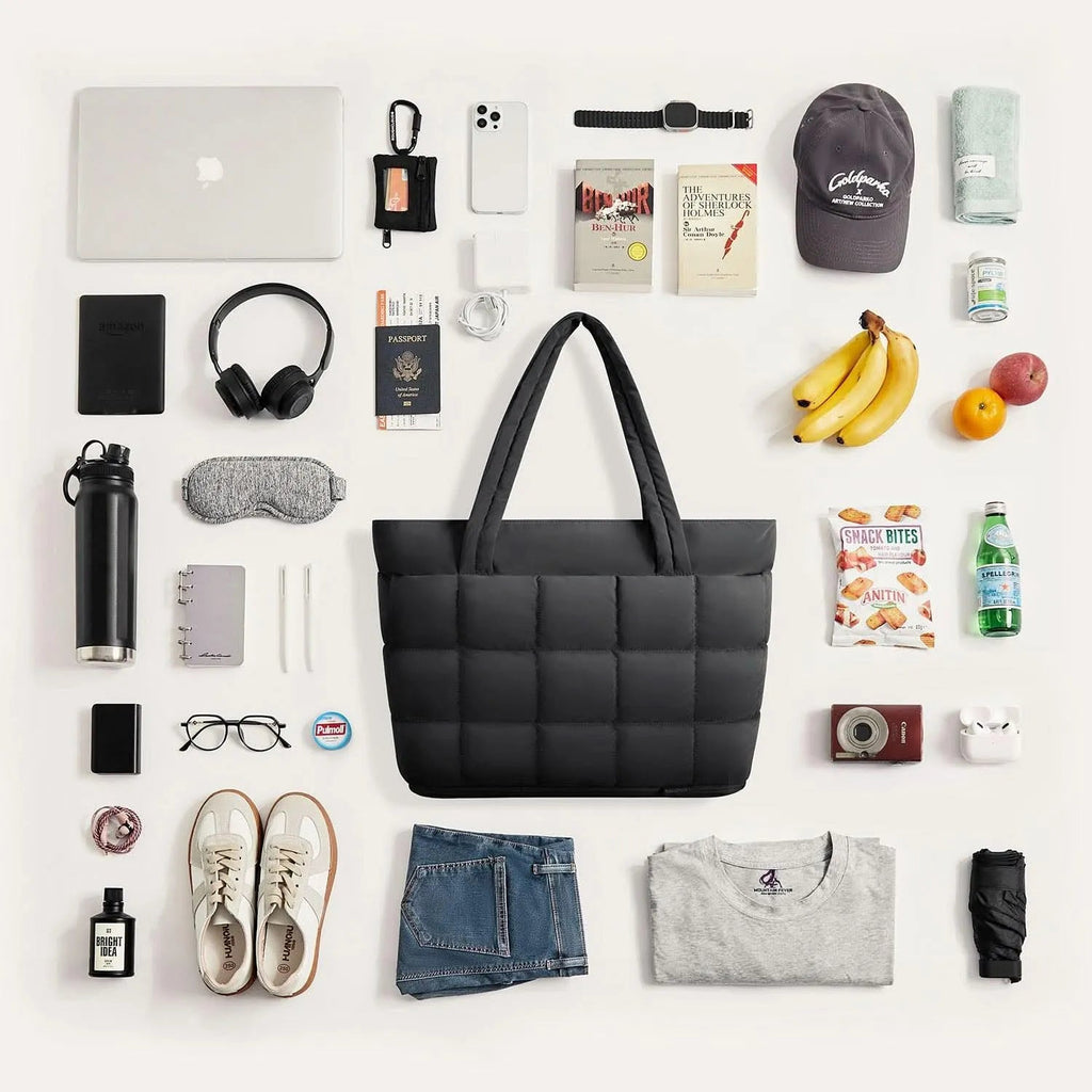 Bubble 22L-28L Expandable Puffer Travel Tote Bag