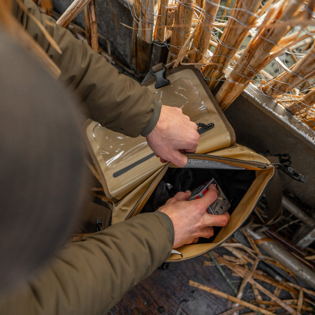 Durable & Organized Waterproof Hunting Blind Bag for Waterfowl & All-Weather Pursuits