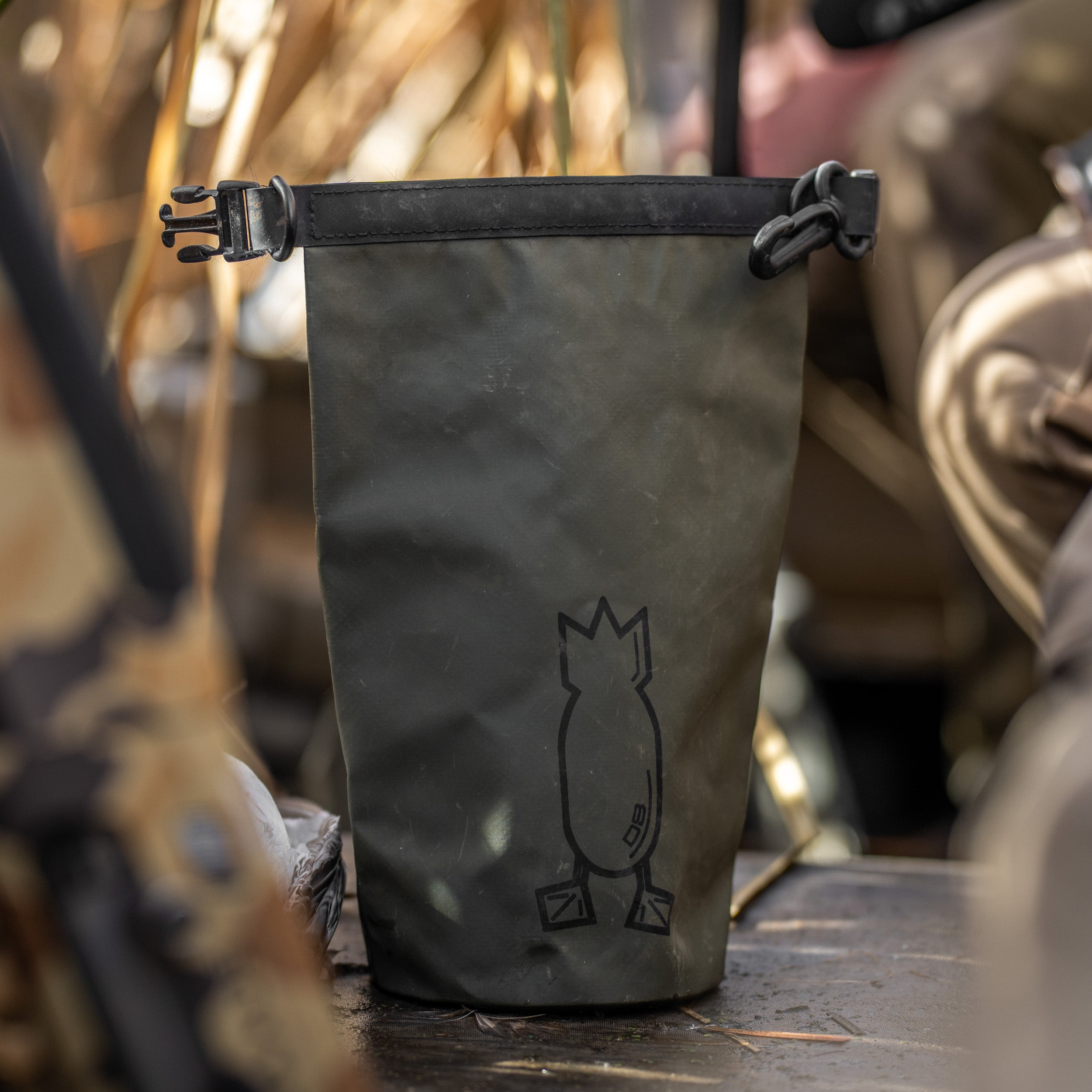 Dive Bomb Waterproof Shotgun Shell Pouch - 100% Waterproof Ammo Bag for Hunters