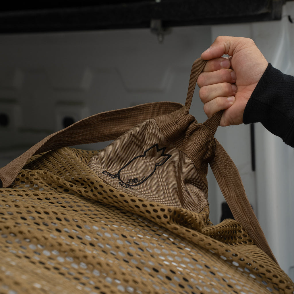 Dive Bomb Lightweight & Durable Mesh Decoy Bag - 36" x 26" - Breathable Waterfowl Hunting Gear Storage