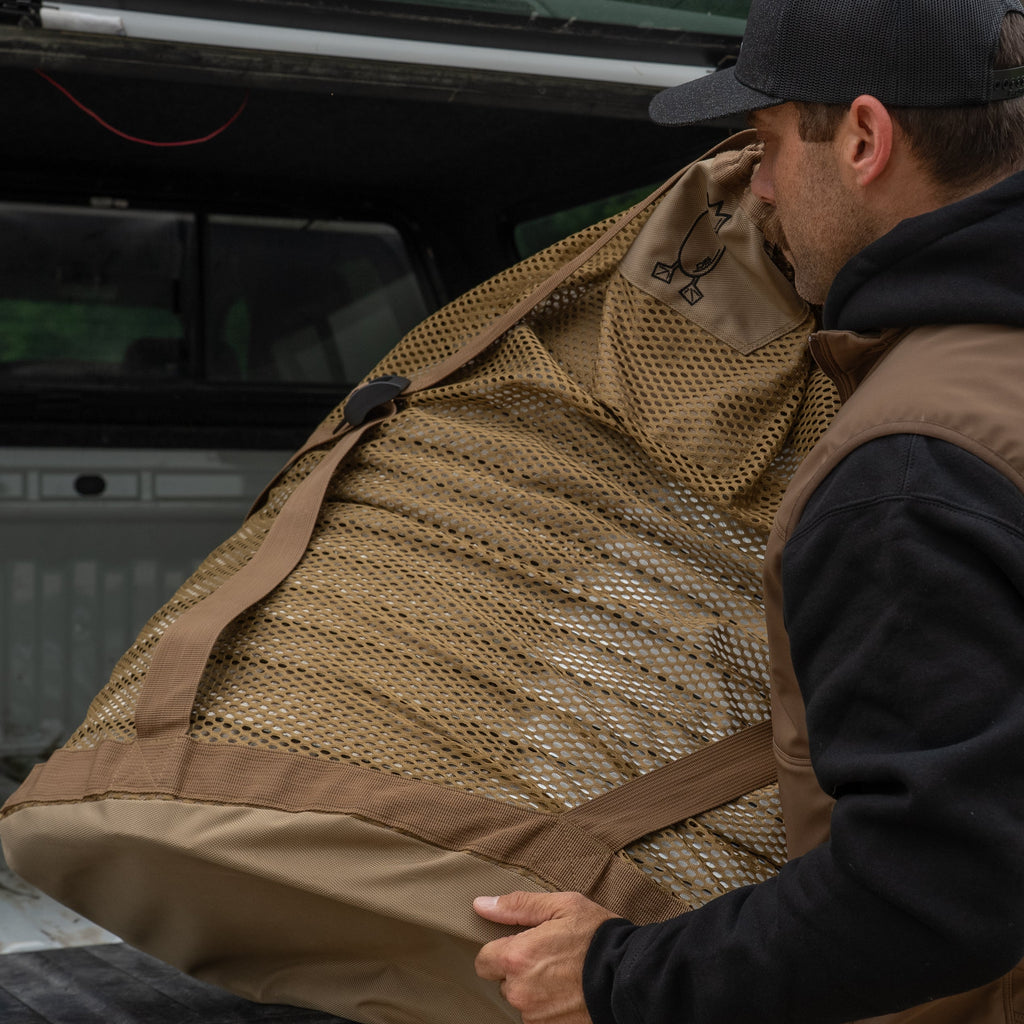Dive Bomb Lightweight & Durable Mesh Decoy Bag - 36" x 26" - Breathable Waterfowl Hunting Gear Storage