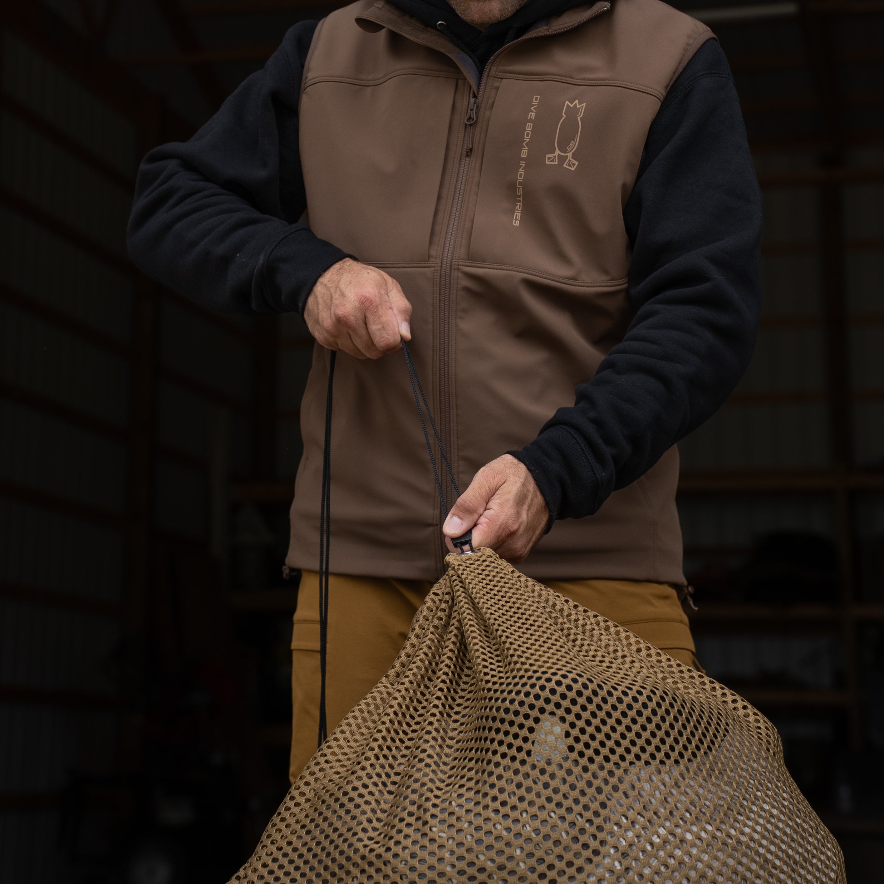 Dive Bomb Lightweight & Durable Mesh Decoy Bag - 36" x 26" - Breathable Waterfowl Hunting Gear Storage