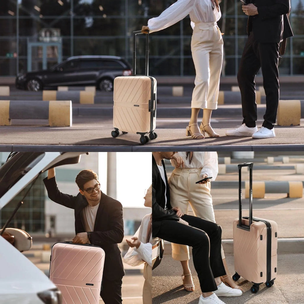 Daren 16-20 Inch Lightweight Hardside Carry-On Suitcase