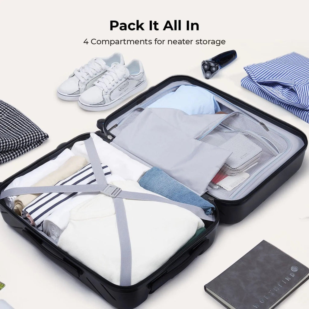 Daren 16-20 Inch Lightweight Hardside Carry-On Suitcase