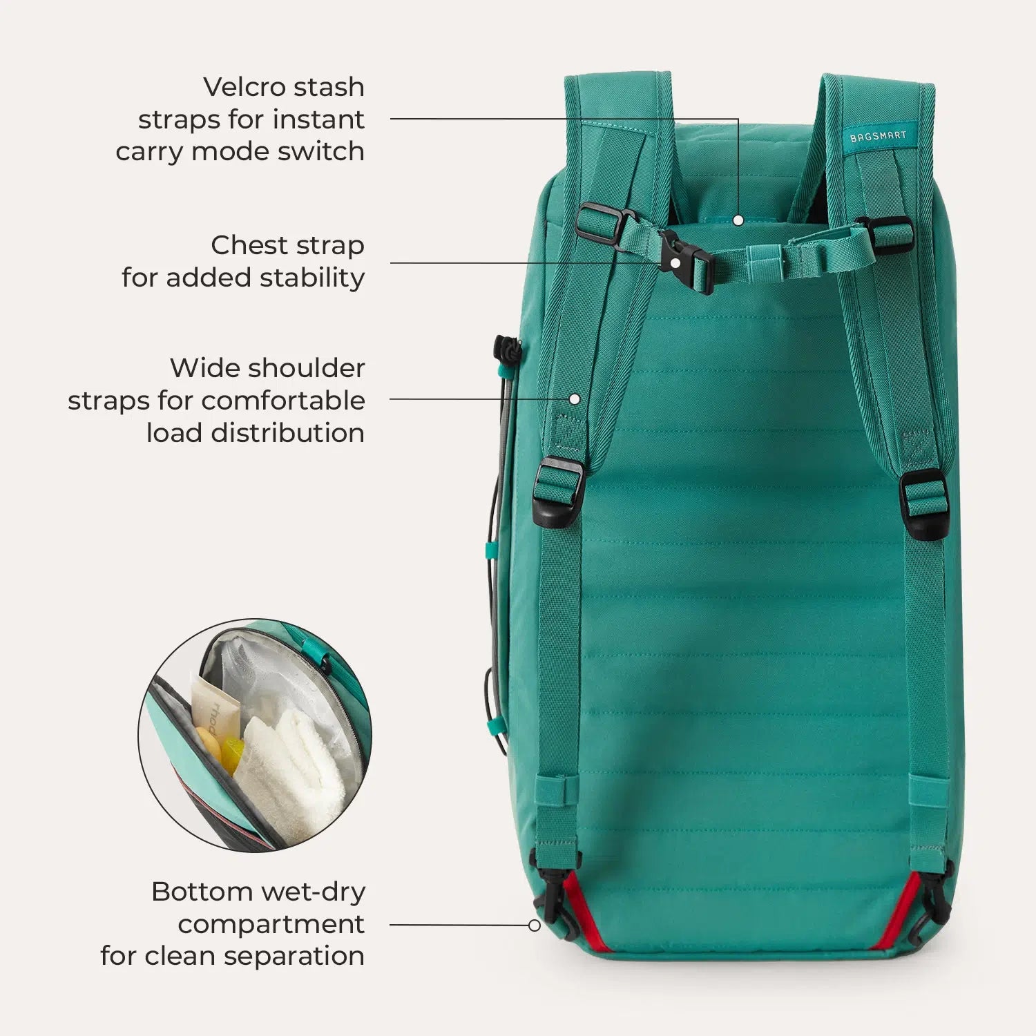 Focus Duffle Backpack