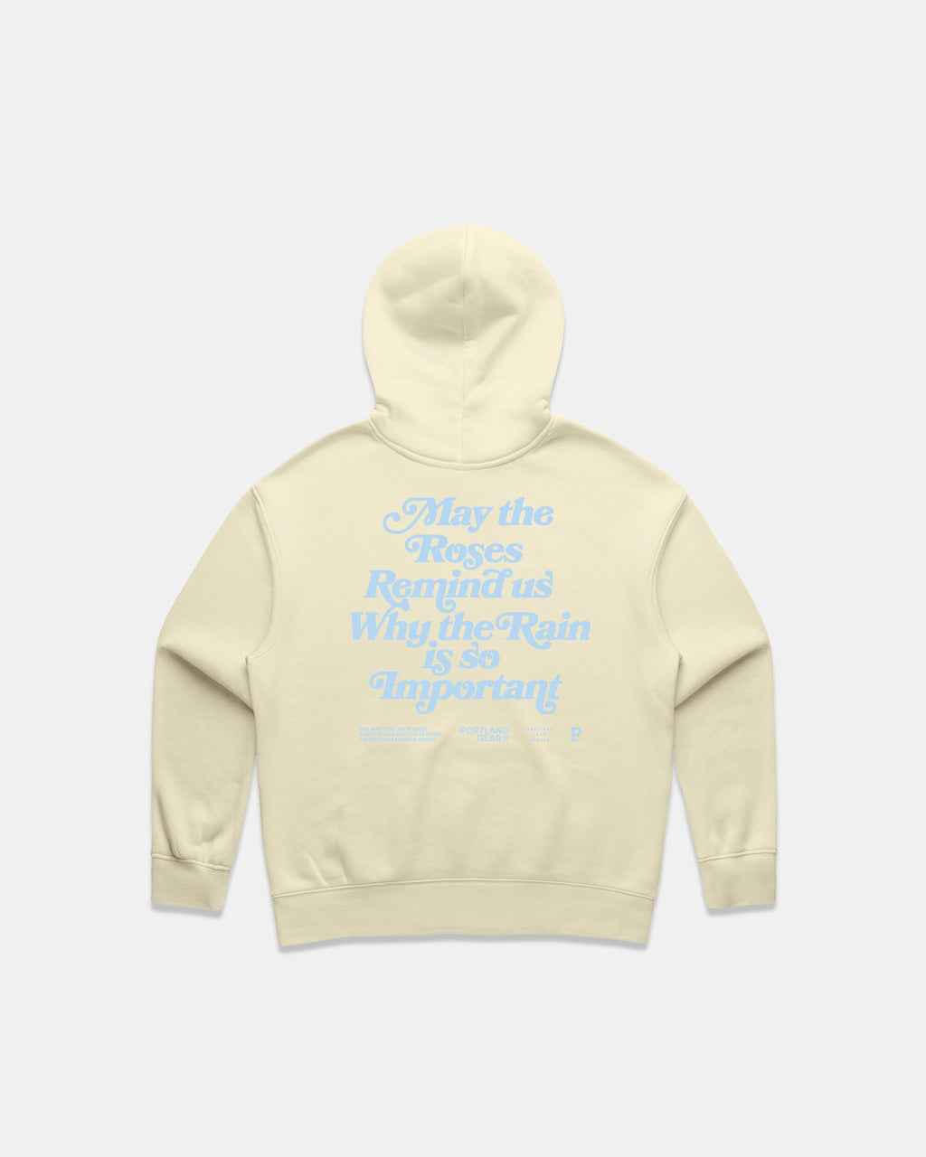 Women's Sueded Slogan Hoodie - Butter
