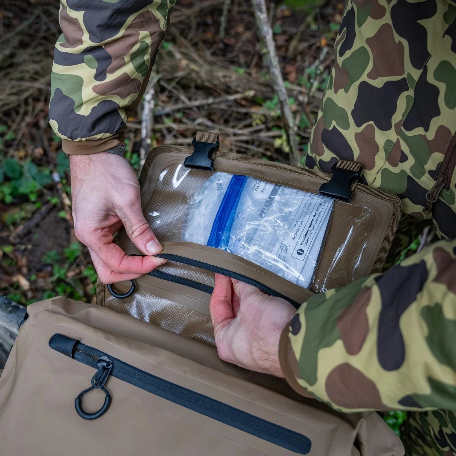 Durable & Organized Waterproof Hunting Blind Bag for Waterfowl & All-Weather Pursuits