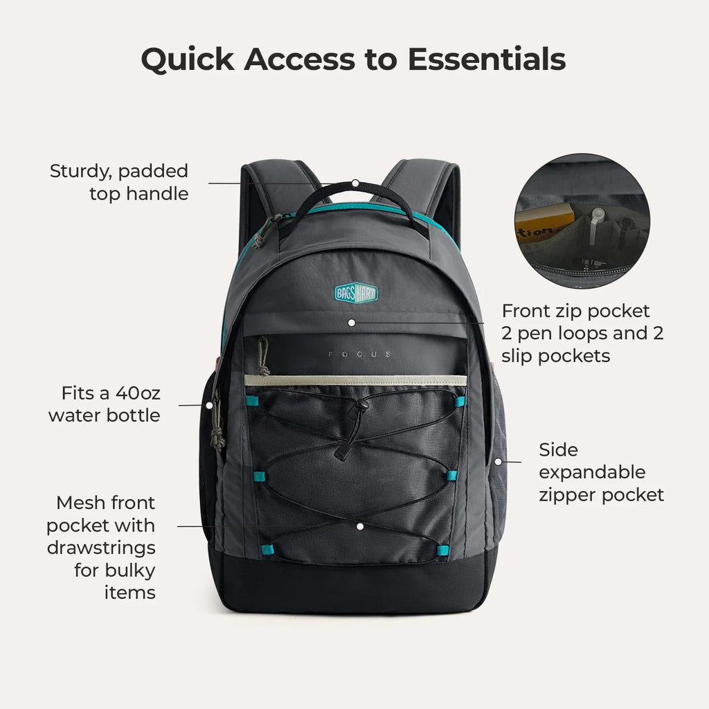 Focus 15.6" Laptop Backpack