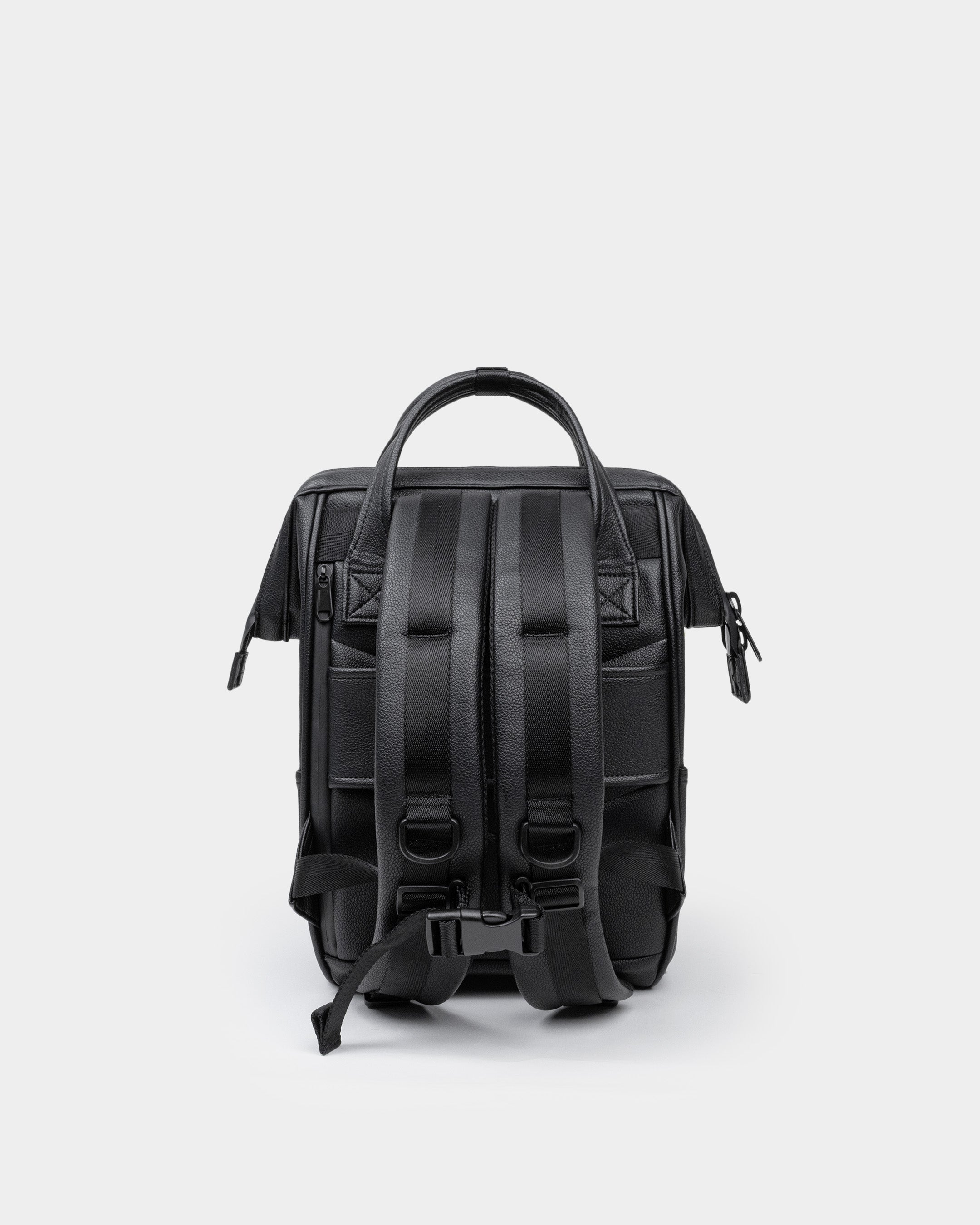Cascade Backpack - Compact - Black Leatherlite