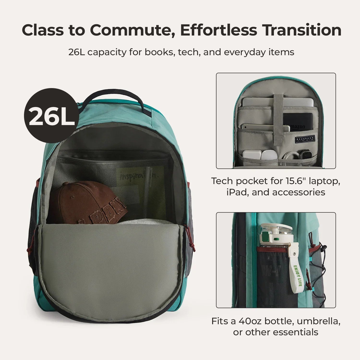 Focus 15.6" Laptop Backpack