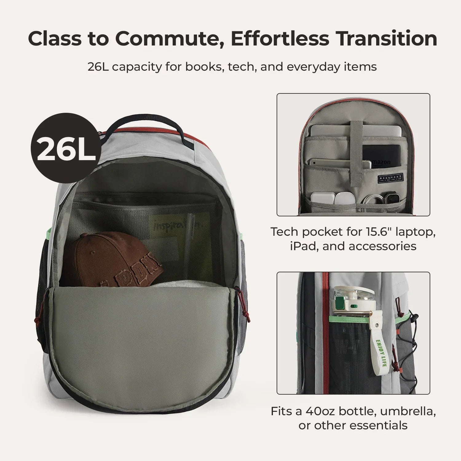 Focus 15.6" Laptop Backpack