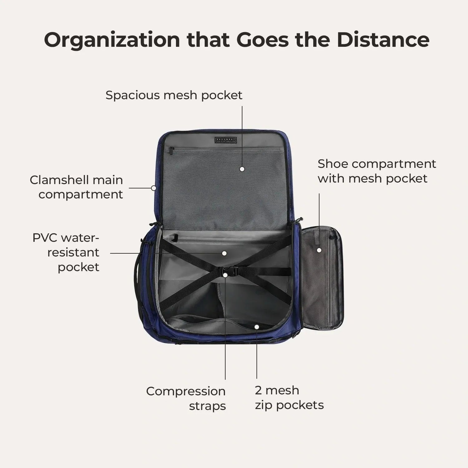 Paz 43L Duffle Backpack