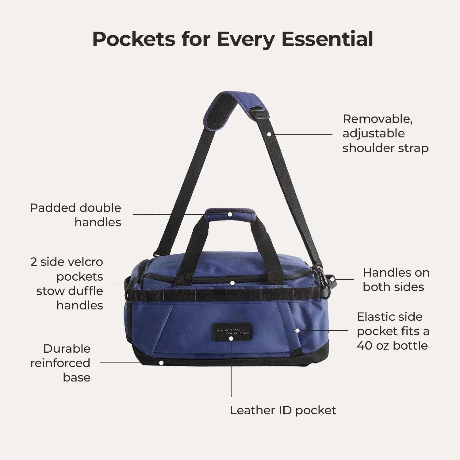 Paz 43L Duffle Backpack