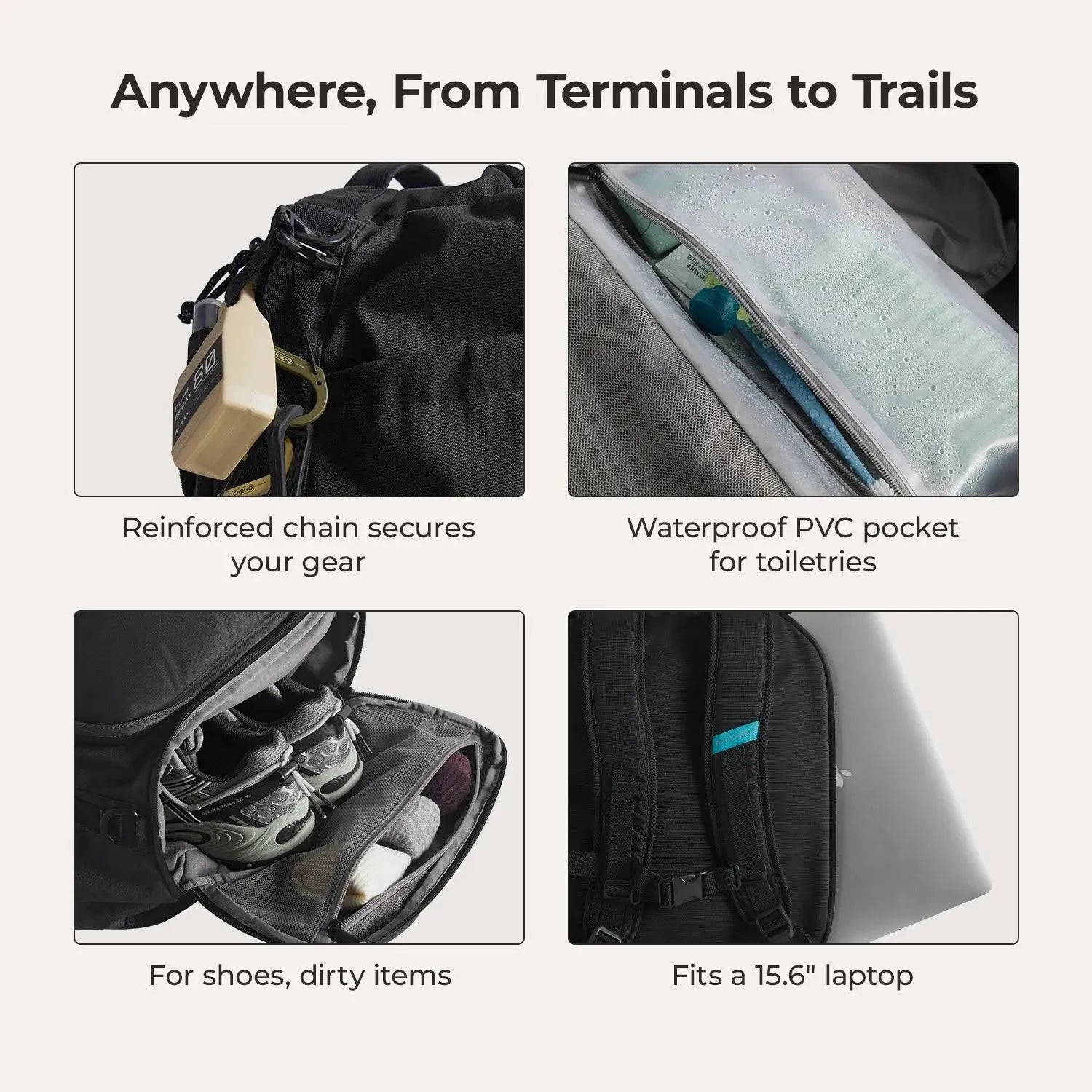 Paz 43L Duffle Backpack