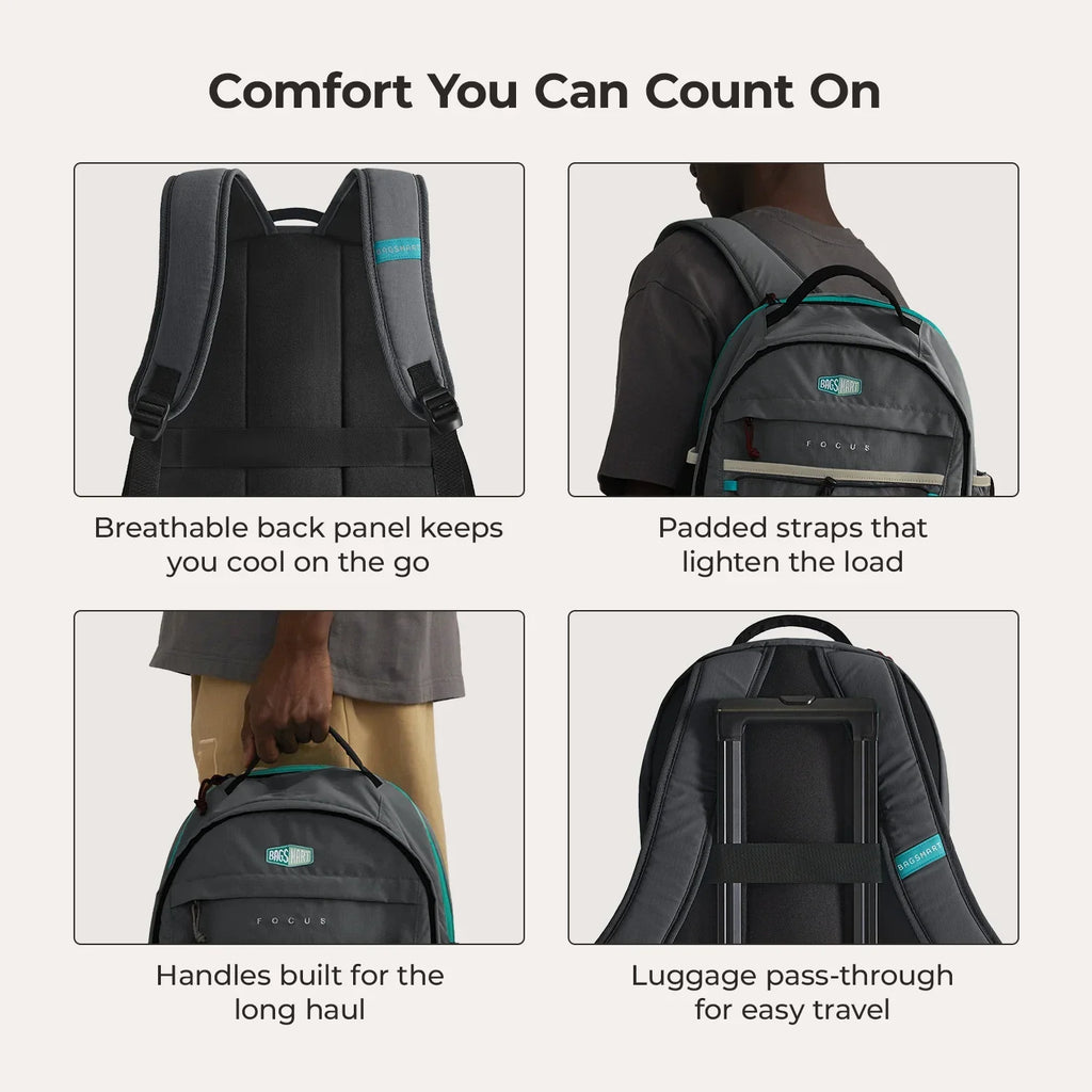 Focus 15.6" Laptop Backpack