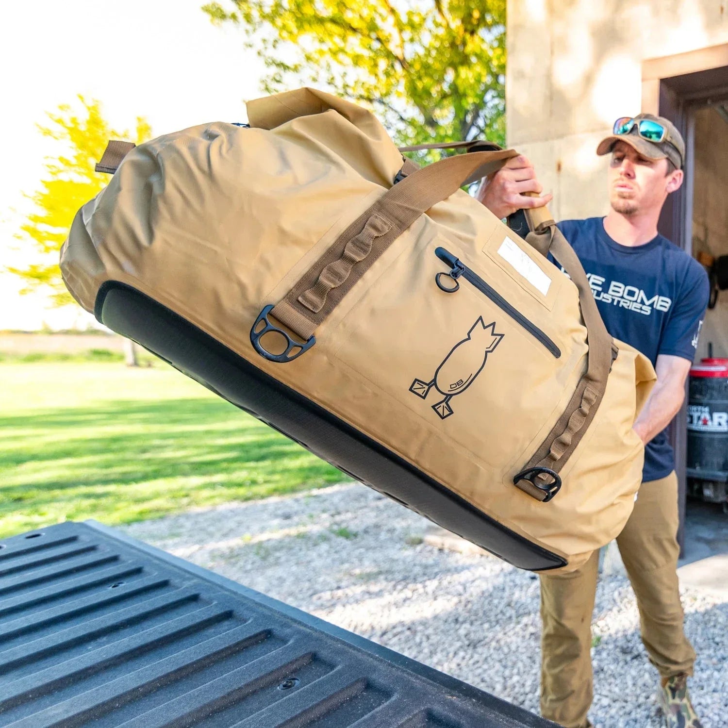 Dive Bomb Extra Large Waterproof Duffel Bag - High-Capacity Dry Storage for Hunters & Outdoor Adventures