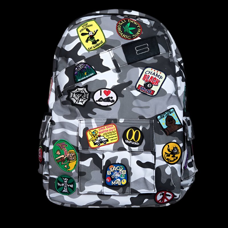 Urban Explorer Camouflage Badge Backpack - Durable & Stylish