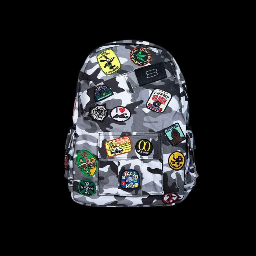 Urban Explorer Camouflage Badge Backpack - Durable & Stylish