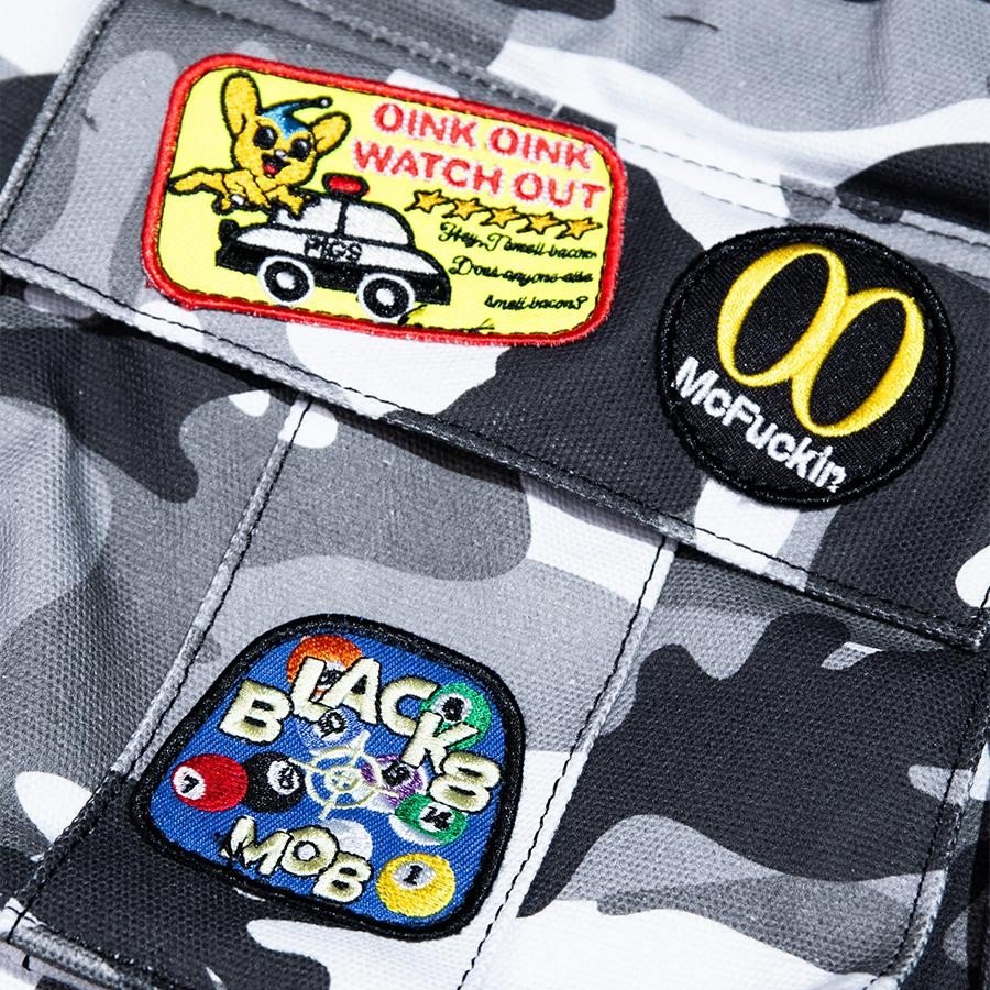 Urban Explorer Camouflage Badge Backpack - Durable & Stylish