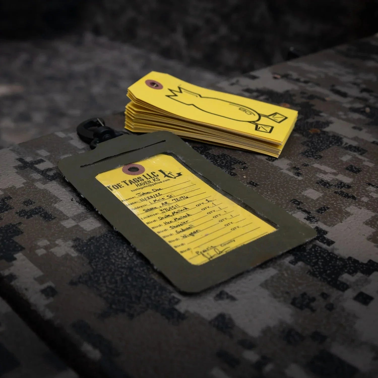 Dive Bomb Waterproof Hunting ID Holder - Durable, Field-Ready License & Permit Pouch