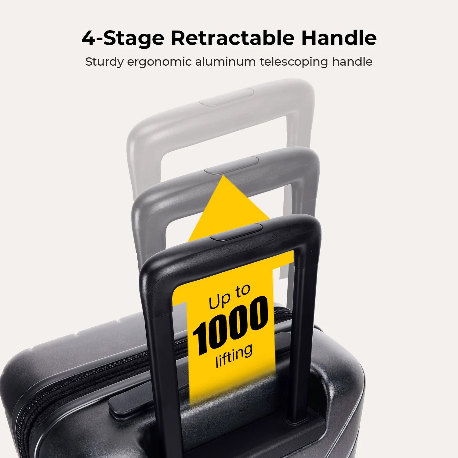 Daren 16-20 Inch Lightweight Hardside Carry-On Suitcase