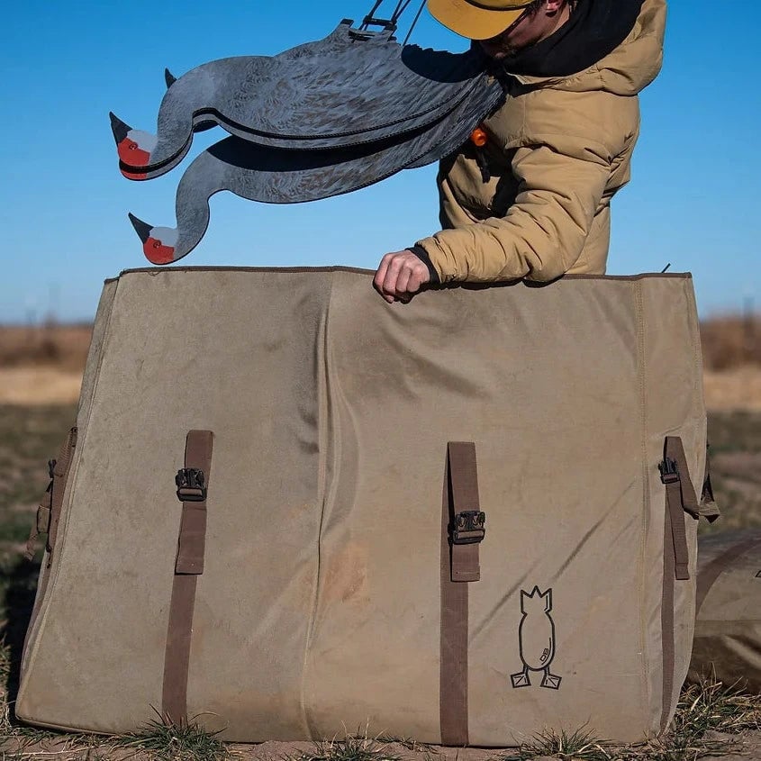 Heavy-Duty C2 Crane Silhouette Decoy Bag - Spacious 5 Dozen Capacity for Hunting