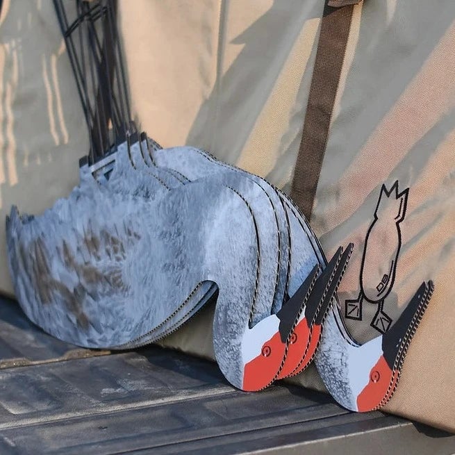 Heavy-Duty C2 Crane Silhouette Decoy Bag - Spacious 5 Dozen Capacity for Hunting