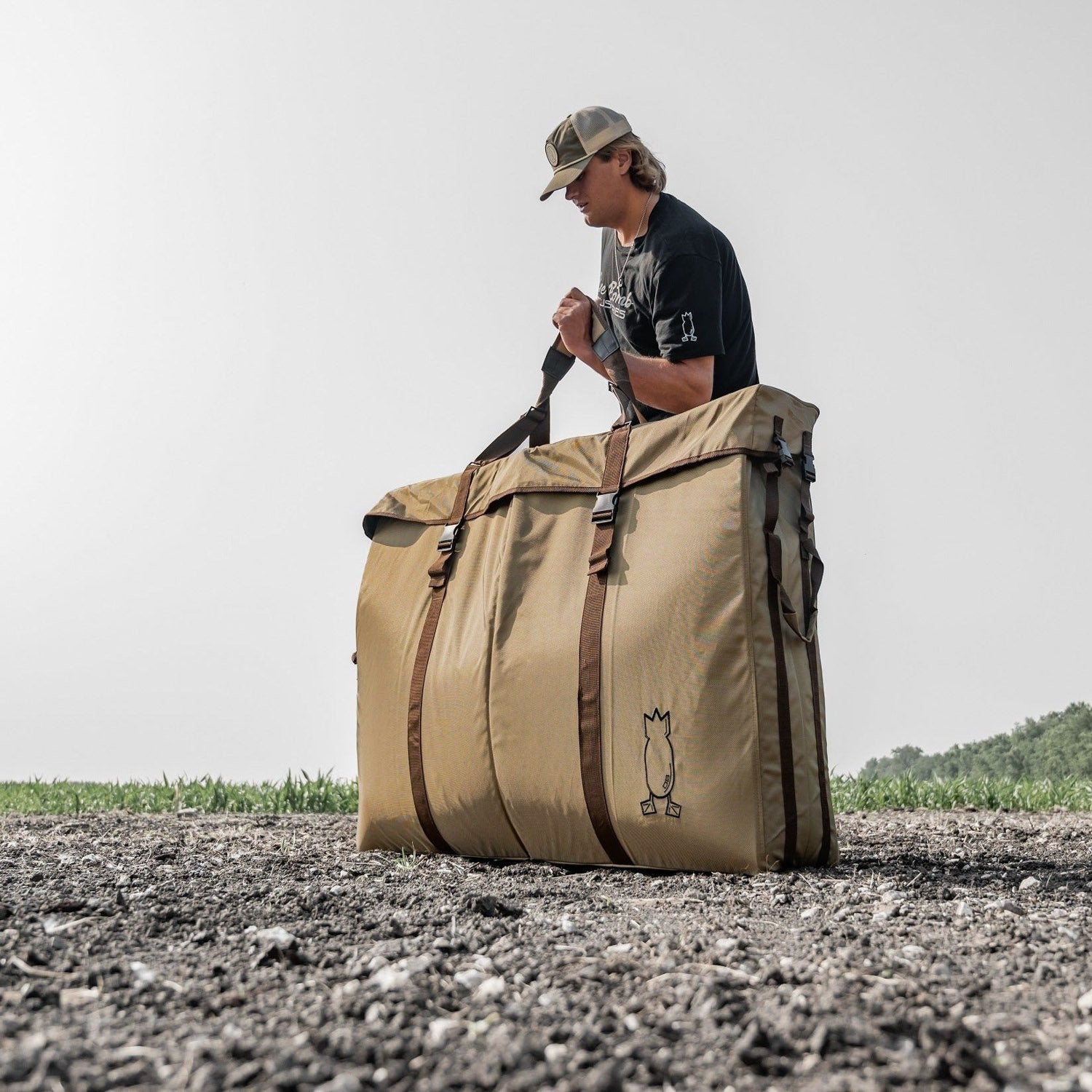 Heavy-Duty C2 Crane Silhouette Decoy Bag - Spacious 5 Dozen Capacity for Hunting
