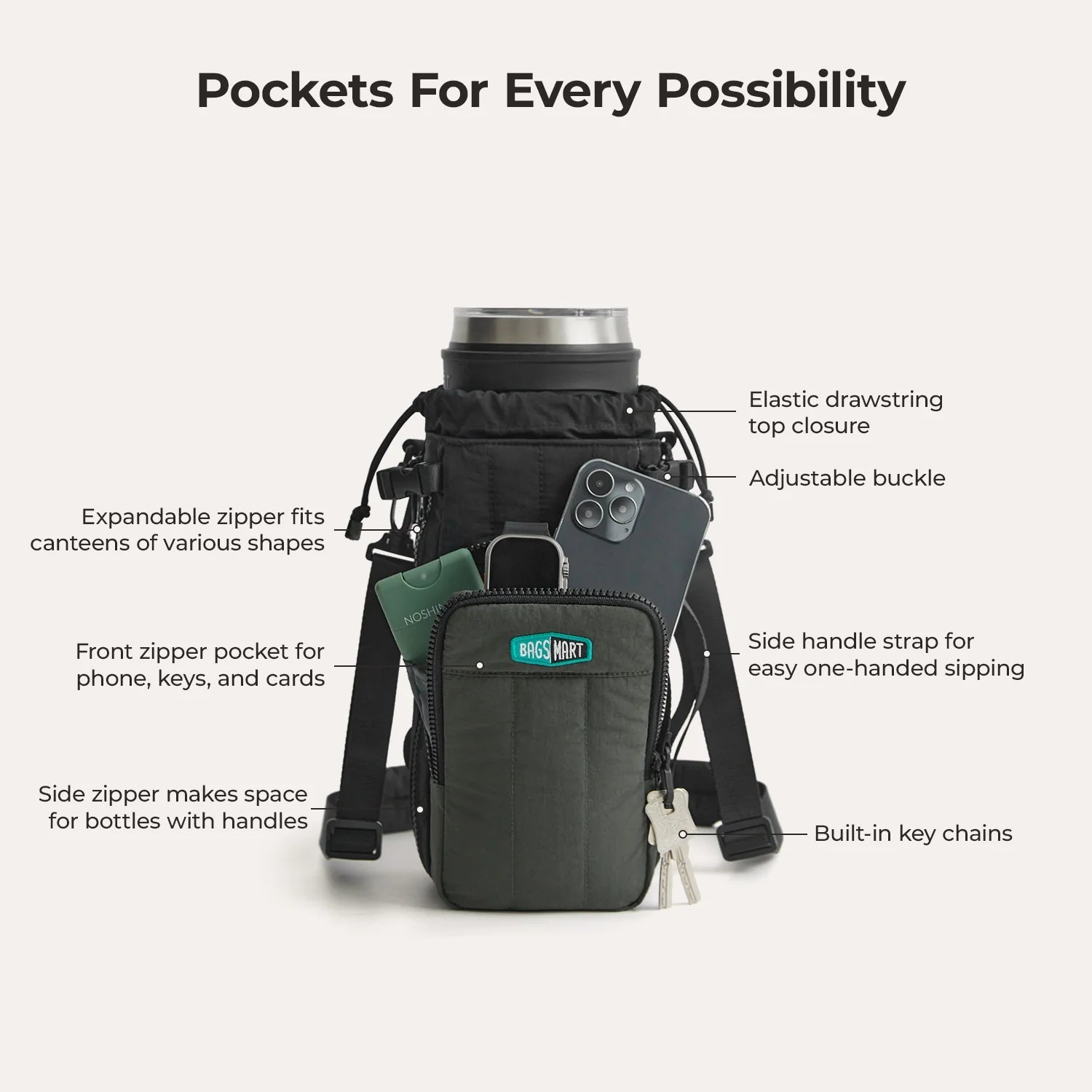 Paz Water Bottle Sling