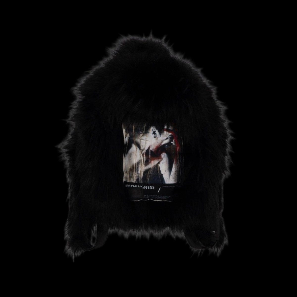 NOTHINGNESSWORLD "Lost Series" Punk Patch Detail Cotton Backpack with Zipper Pockets