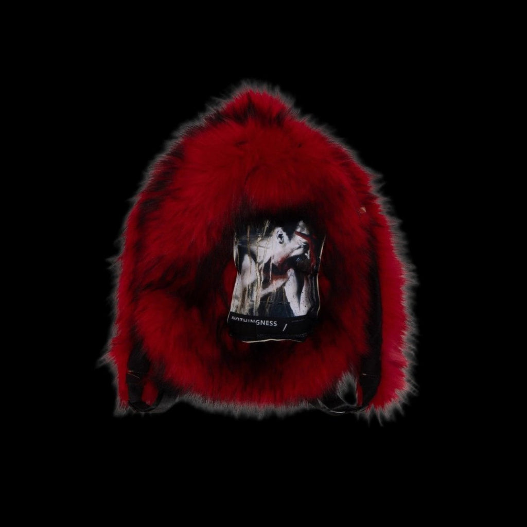 NOTHINGNESSWORLD "Lost Series" Punk Patch Detail Cotton Backpack with Zipper Pockets