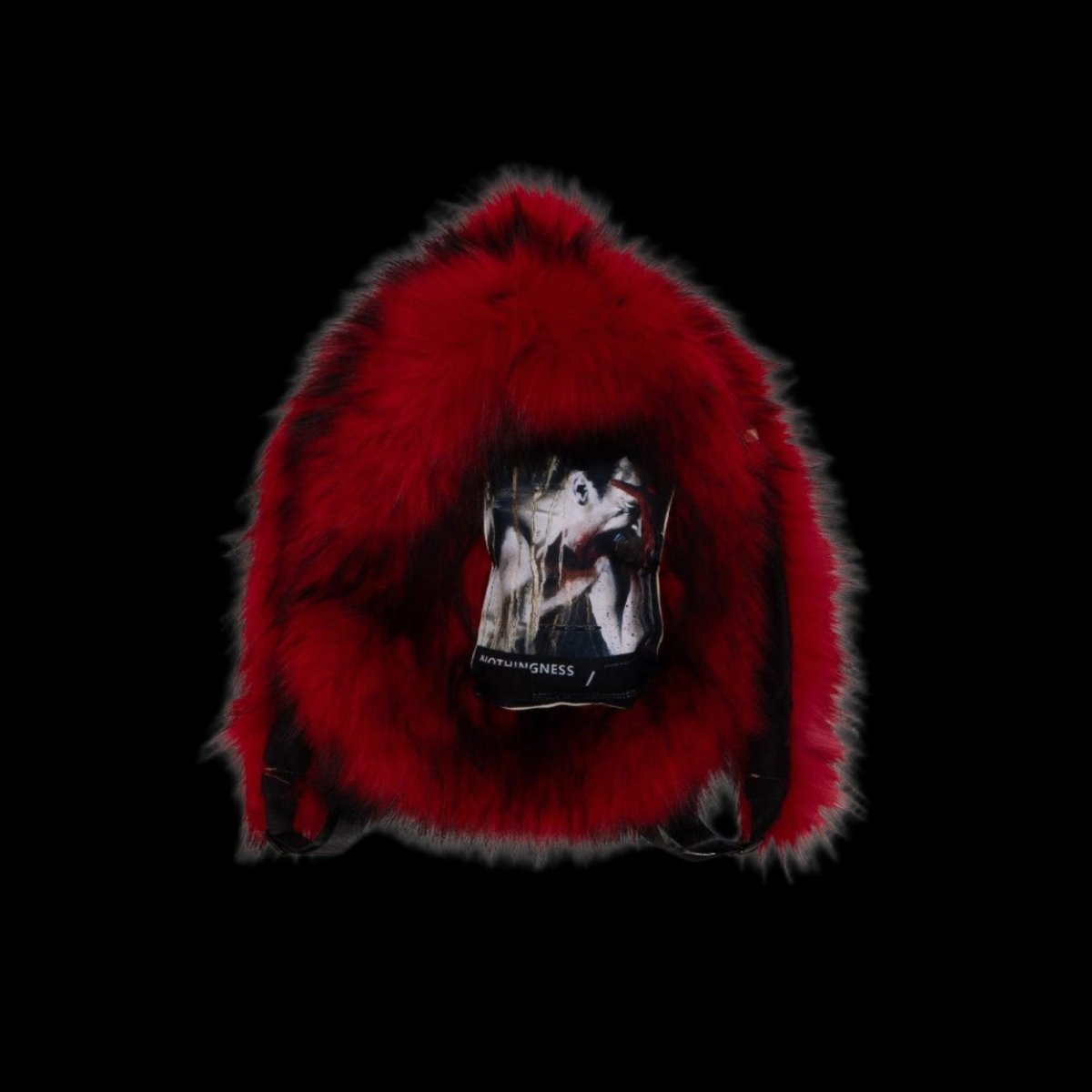 NOTHINGNESSWORLD "Lost Series" Punk Patch Detail Cotton Backpack with Zipper Pockets