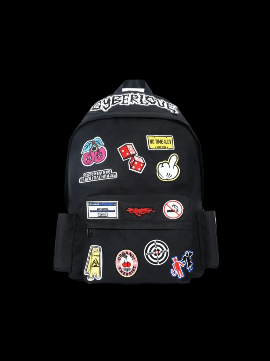 PatchRiot Unique Patchwork Design Backpack - Durable, Spacious, and Stylish